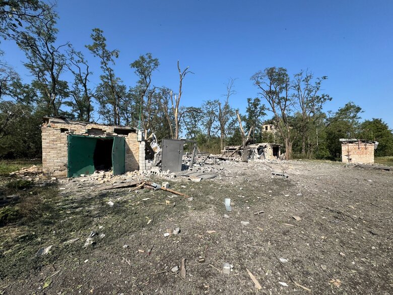 Russian air strikes on Kostiantynivka on 14 July