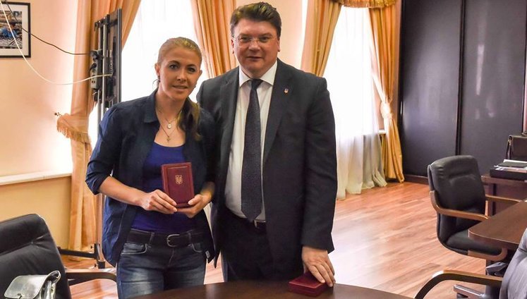 Биатлонистка Джима награждена орденом "За заслуги" II степени. ФОТО