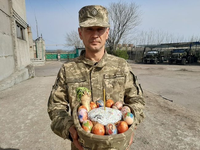 Празднование Пасхи военнослужащими в зоне проведения ООС 10