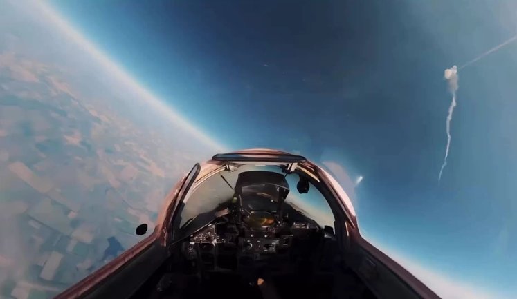 Ukrainian MiG-29 pilot shows moment of interception and destruction of Russian "Geran-4" drone in midair. VIDEO