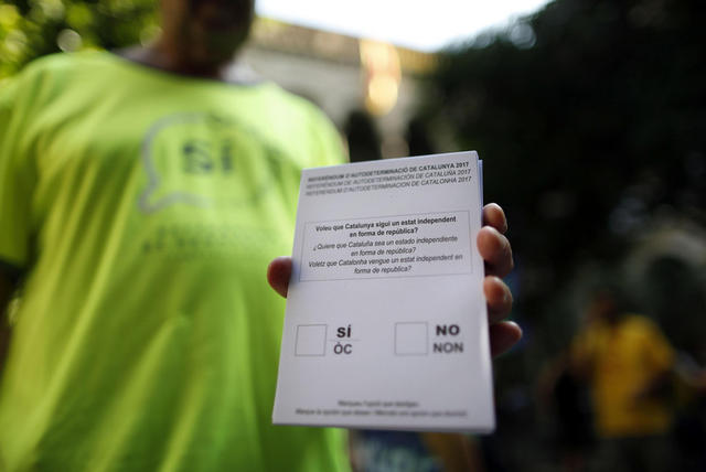 В іспанській провінції Каталонія відбулися мітинги на підтримку референдуму за незалежність 11