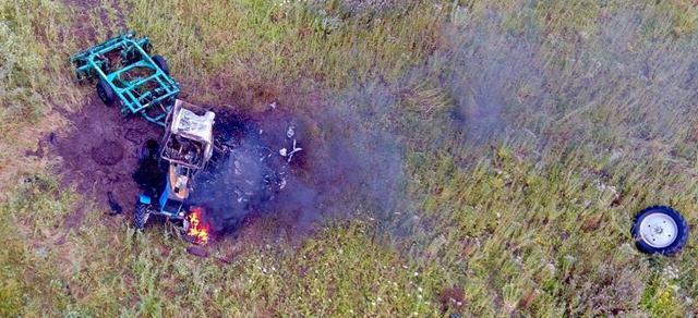 Трактор підірвався на міні в Донецькій області. Двоє людей зазнали поранень, - Аброськін 01