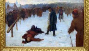 "И казнили купца Калашникова смертью лютою, позорною"