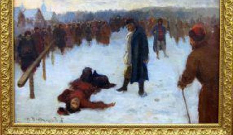 "И казнили купца Калашникова смертью лютою, позорною"