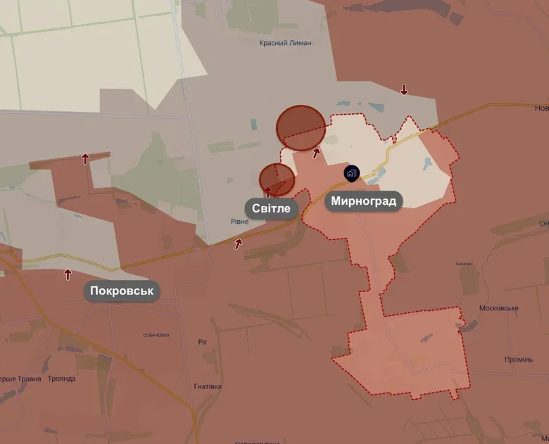 Що відомо про ситуацію в Мирнограді?