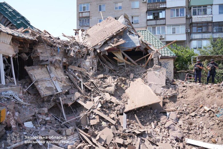 Запоріжжя після обстрілу