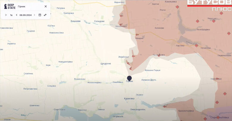 Мапи фронту на Сході. Покровськ-Мирноград-Селидове
