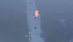 уничтожение колонны россиян