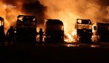 Атака БПЛА на Сумы и попадание в грузовые автомобили
