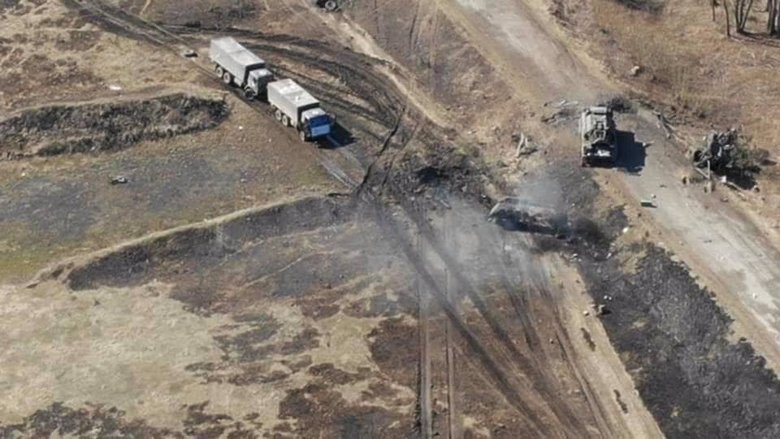 Артилерія 58-ї ОМПБр знищила колону російської техніки: Палимо з любовю, бо бригада Виговського - то суцільна любов 04