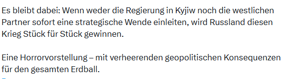 Рьопке заявив, що Україна рухається до поразки у війні