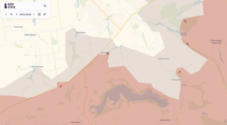 РФ продвинулась в районе Берестка