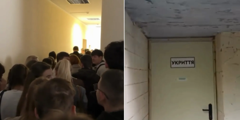 Студентів КНУ нібито не пустили в укриття під час повітряної тривоги