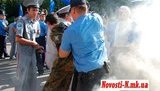 Language Battle at the Nikolayev City Council - Smoke Bombs and Arrests. PHOTO