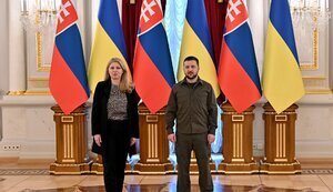 President of Slovakia visited Irpin and Borodyanka and met with Zelensky. PHOTOS