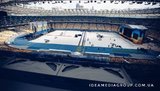 На НСК "Олімпійський" встановили дві сцени, на одній з них - трибуни для дебатів. ВIДЕО