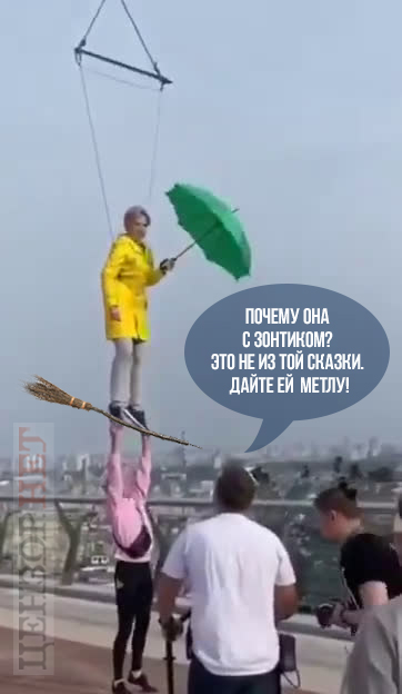 На съемочной площадке...