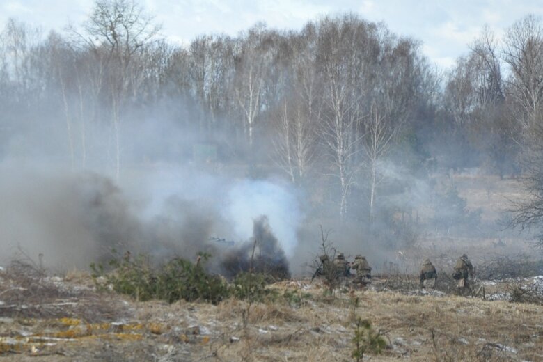Об’єднані сили провели масштабні навчання у Чорнобильській зоні біля білоруського кордону 07