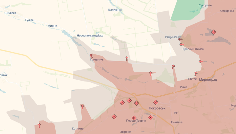 Росіяни мають просування на Донеччині - у Гришииному та Софіївці