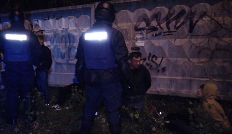 79 persons detained, three hospitalized after football fans put up fight in Kyiv yesterday, - police. PHOTOS