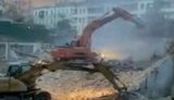 Ночью в центре Киева снесли усадьбу Барбана 19 века. ВИДЕО