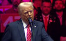 Trump at a rally in Washington on January 20