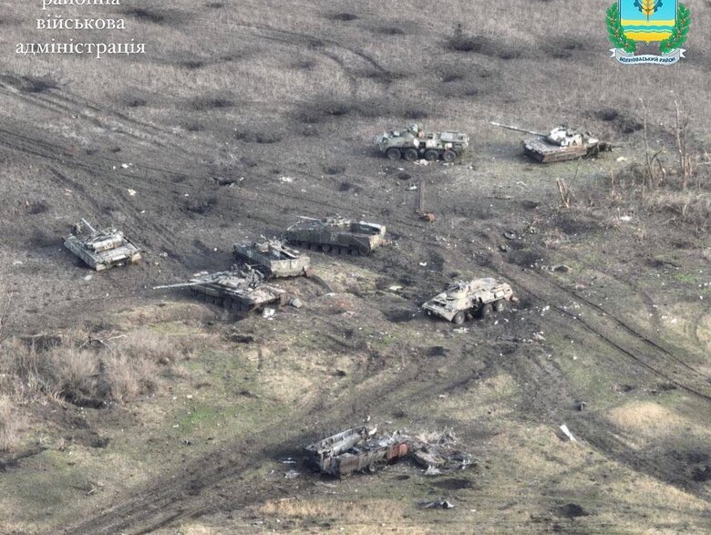 Destroyed enemy equipment in Vuhledar area 02