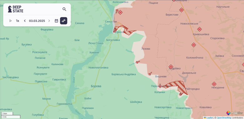 Russians advance near Nadiya and Zahryzove