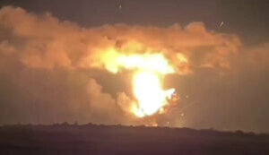 Ammunition depots hit near Khartsyzk