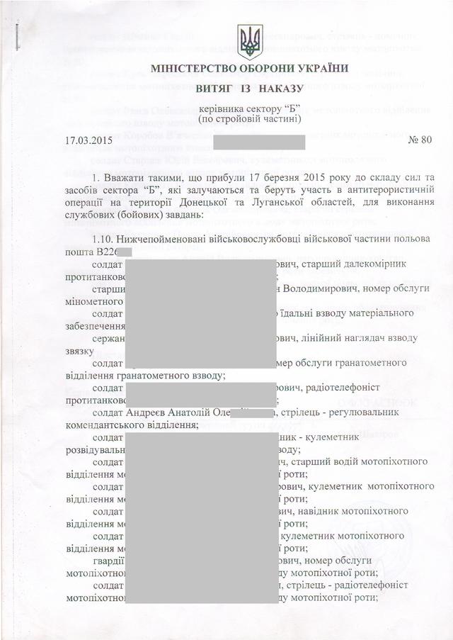 документ приказ