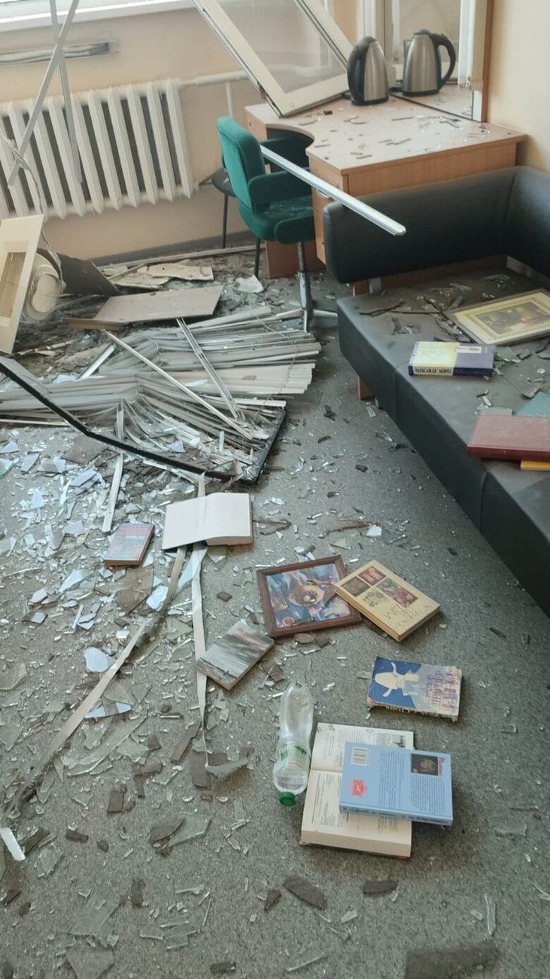 В результате удара по Киеву поврежден офис "5 каналу"