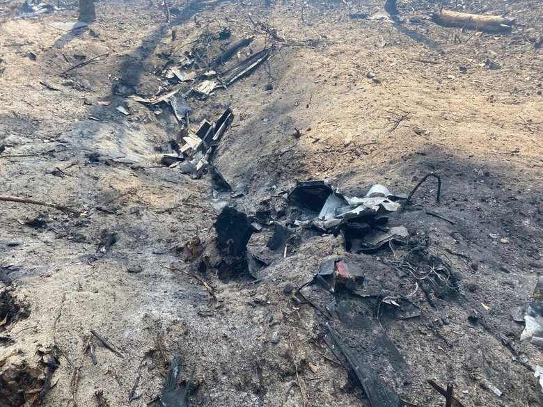 Пожежа у Чорнобильській зоні після атаки РФ 14 травня