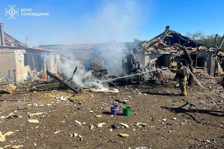 Удар по Грушевке в Харьковской области