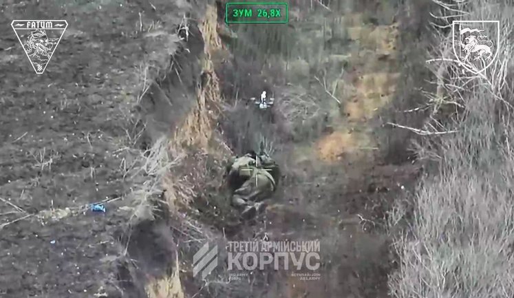 Бойцы Третьего армейского корпуса ликвидировали 9 оккупантов в противотанковом рву. ВИДЕО