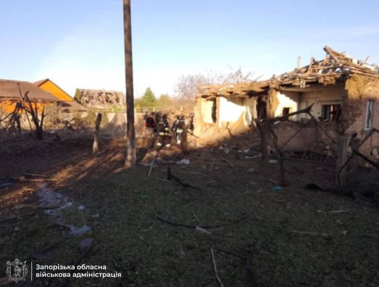 Оріхів після бомбардування