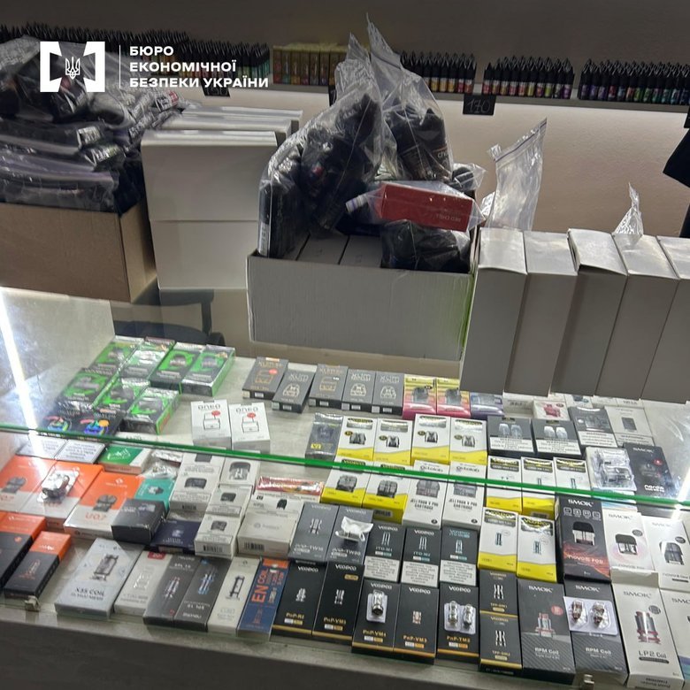 БЕБ вилучило контрафактних вейпів на понад 3,7 мільйона в Київській області