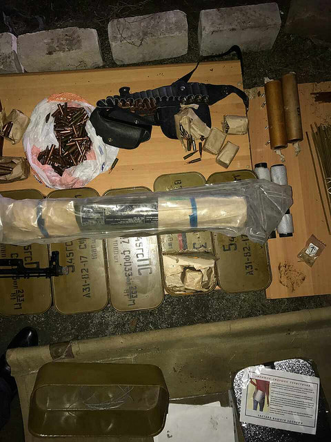 arms cache: Police seized grenade launcher, ammunition, shells and  explosives from former soldier. PHOTOS+VIDEO