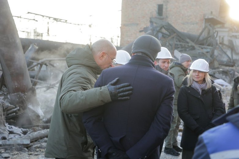 Mark Rutte familiarised himself with the consequences of the night strike on the Kyiv thermal power plant.