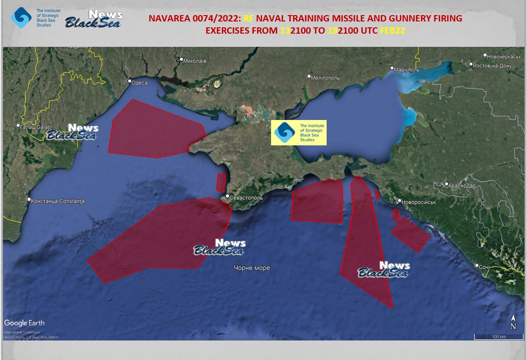 Черное море: Карта перекрывания РФ районов Черного моря. КАРТА | Цензор.НЕТ