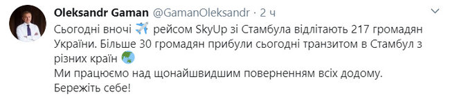 Понад 200 українців вилетіли зі Стамбула, - генконсул Гаман 01