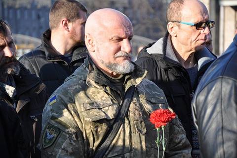 На Майдані Незалежності відбулася церемонія прощання з померлим бійцем Айдару Олександром Царенком 02