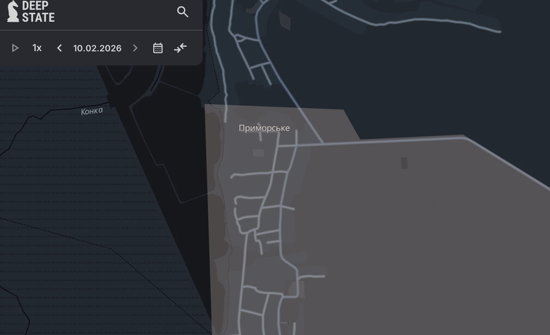 Оновлені мапи DeepState 10 лютого