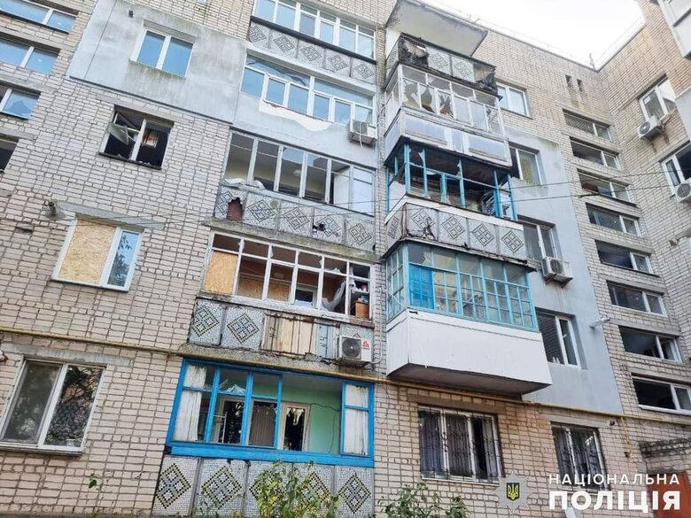 Seven multi-storey buildings damaged in Russian shelling of Ochakiv 02