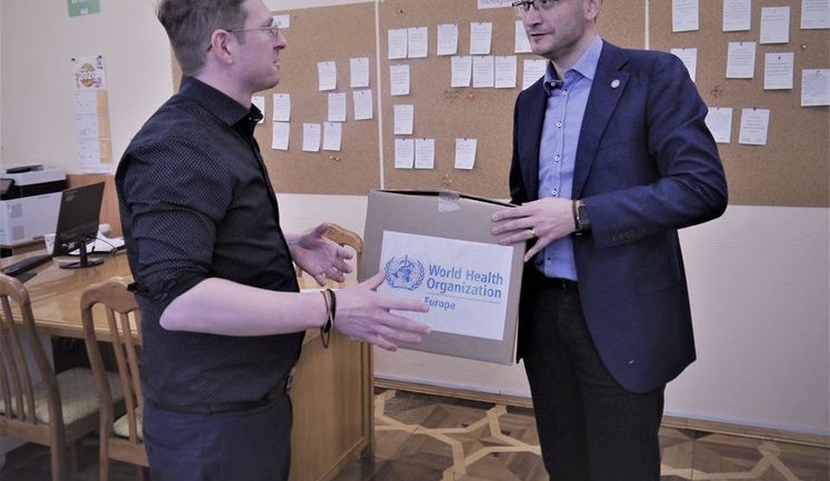 WHO donates second set of test kits for COVID-19 to Ukraine. PHOTO