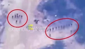 Ракетний удар по місцю дислокації російського спецбатальйону "Ахмат" у Курській області. ВIДЕО