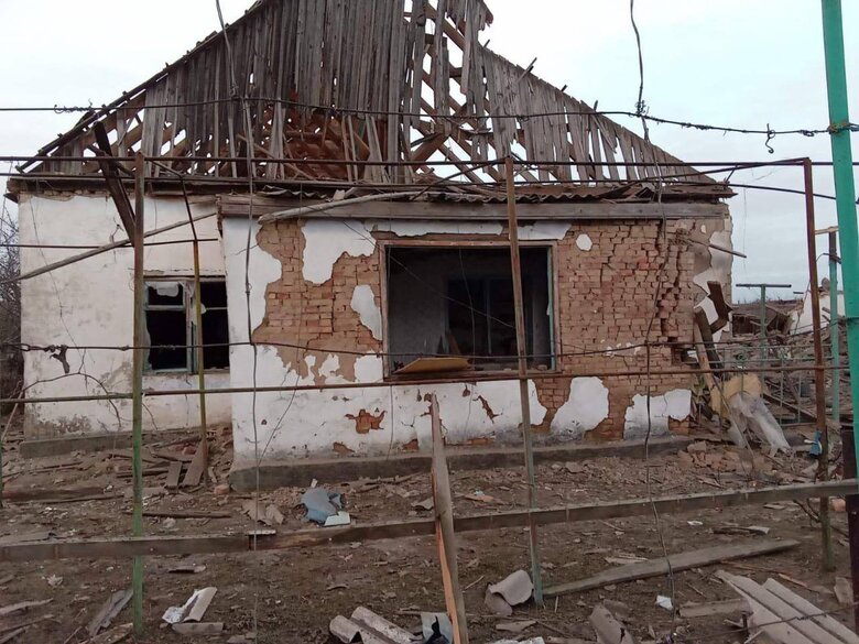 Наслідки обстрілів с. Качкарівка на Херсонщині