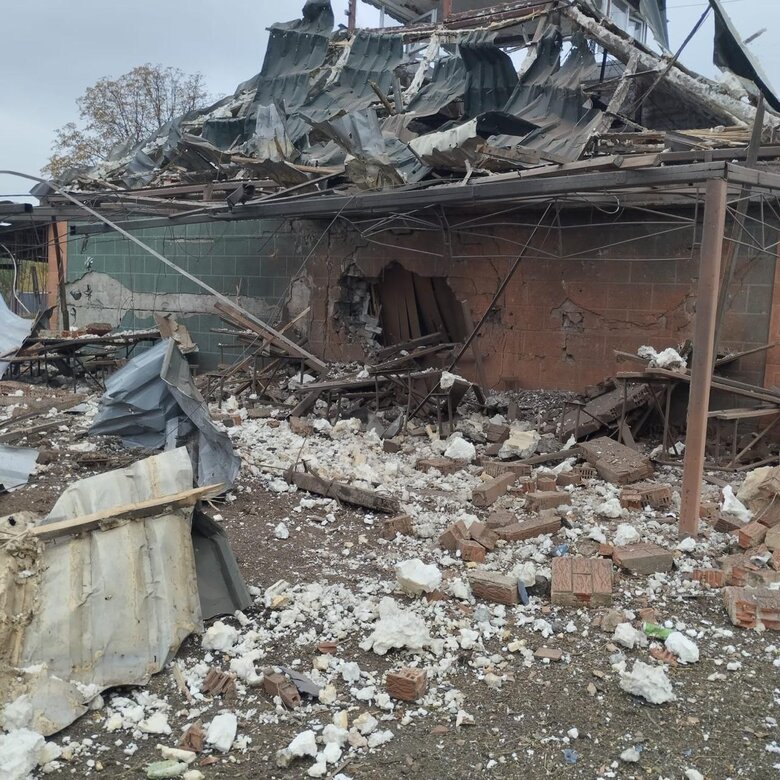 Наслідки ударів по Донеччині 25 жовтня