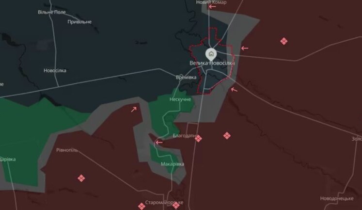 Враг продолжает срезать Времевский выступ, ВСУ могут попасть в окружение у Великой Новоселки, - DeepState. КАРТА