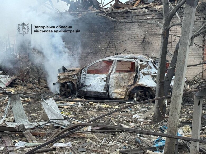 Наслідки російського обстрілу Запорізької області