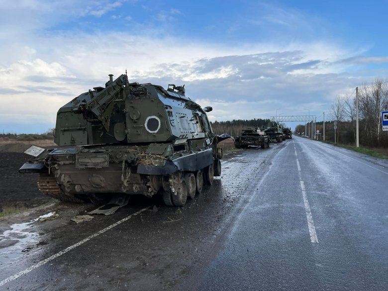Destroyed Russian military equipment near Nizhyn, Chernihiv region 07